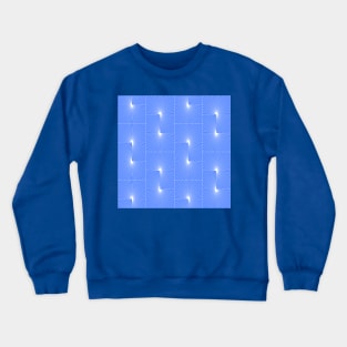 Periwinkle Blue Modern Geometry Crewneck Sweatshirt